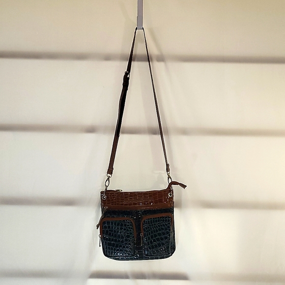 Samantha Brown Bags Preowned Womens Samantha Brown Green And Brown